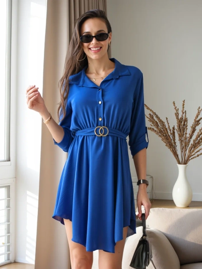 Royalfashion Elegantno žensko obleka do kolen