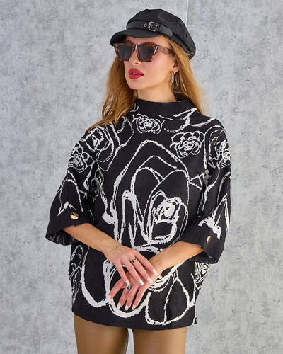 Royalfashion Ženski pulover s tankim potiskom