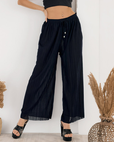 Royalfashion Ženske široke plisirane hlače
