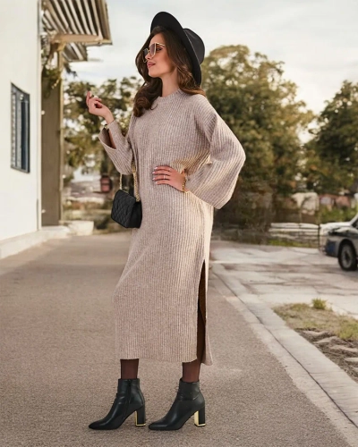 Royalfashion Duga haljina džemper za žene