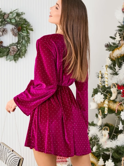 Royalfashion Ženska haljina s cirkonima