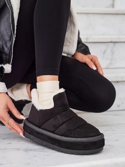 Royalfashion Ženski kratki škornji Zoeno a'la snow boots