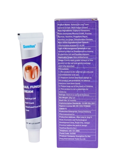 Krema za pomirjanje simptomov glivičnih okužb nohtov