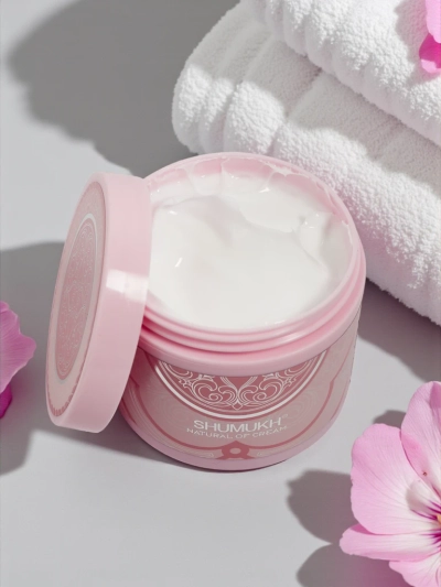 Krema za obraz in vrat z učinkom posvetlitve in vlaženja Light Pink