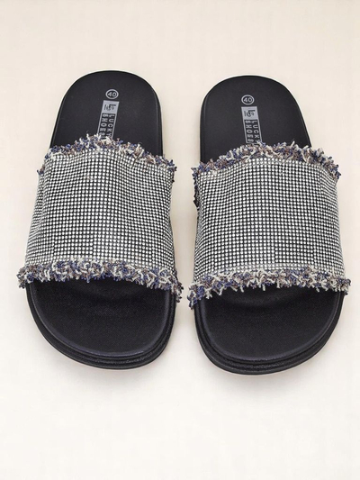 Royalfashion Ženski natikači na ravni podlogi SparkleWalk