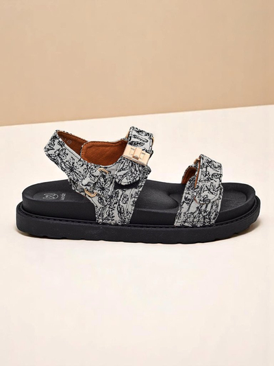 Royalfashion Ženski sandali z Aloe tiskom