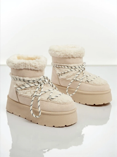 Ženski škornji a'la snežni čevlji Danira