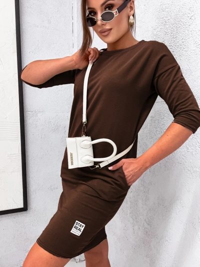 Royalfashion Damska sukienka tkaninowa mini