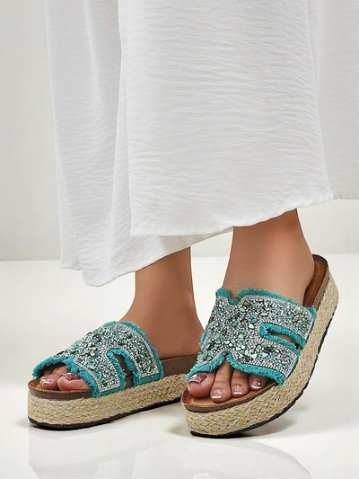 Royalfashion ženski sandali z okraski Candy Candy