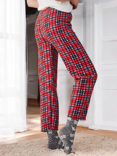 Royalfashion bombaž Christmas ženske pižame karirane hlače