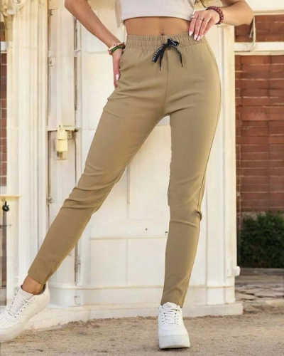 Royalfashion Ženske ravne hlače iz blaga