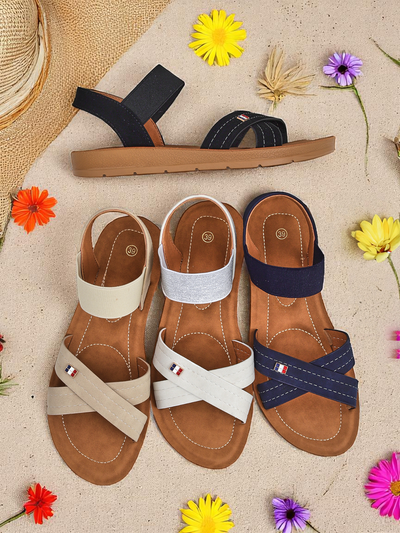 Royalfashion ženske sandale z elastičnimi trakovi Zerefis