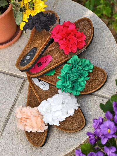 Royalfashion Ženski natikači s cvetlicami Flora Soft