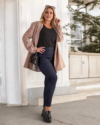 Royalfashion Ženske hlače PLUS SIZE