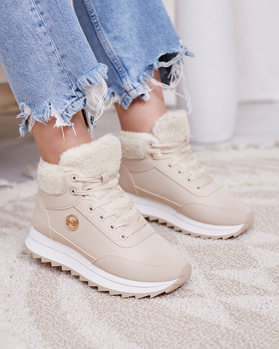 Royalfashion Ženski izolirani športni čevlji v bež barvi Cerrto