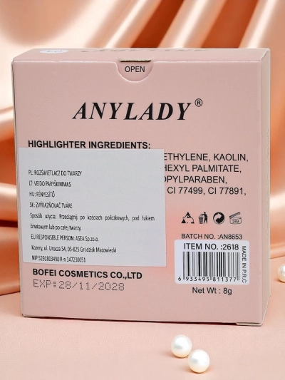 Anylady Stisnjen osvetljevalec obraza Pink Radiance