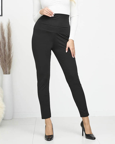 Royalfashion Czarne damskie legginsy  PLUS SIZE