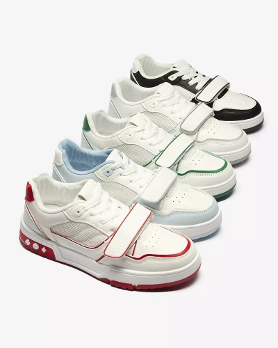 Royalfashion Sportowe sneakersy damskie w biało- zielonym kolorze Xirrat
