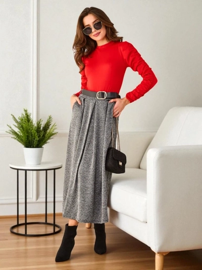 Midi krilo za ženske Royalfashion
