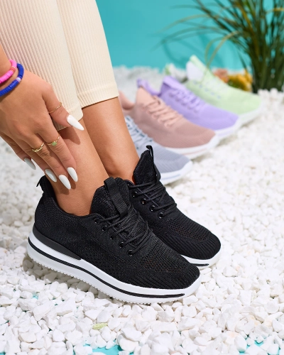 Royalfashion Czarne sportowe buty damskie Losoyta