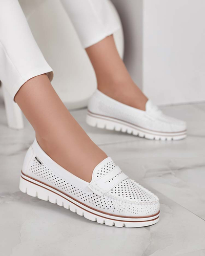 Royalfashion Azurni ženski mokasini Leteller