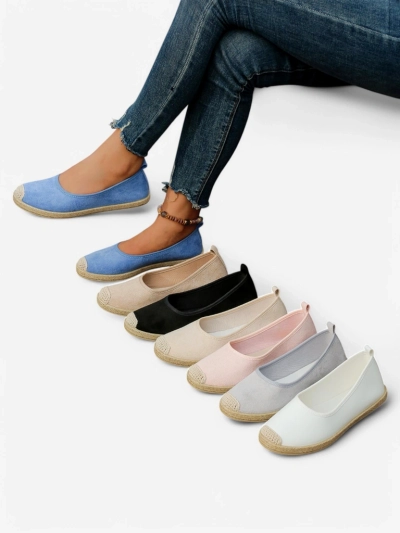 Royalfashion Ženske ekološke semiš espadrile Aroles