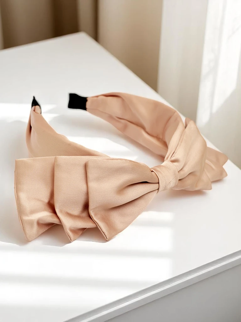 Royalfashion Satenasti naglavni trak z pentljo Celine