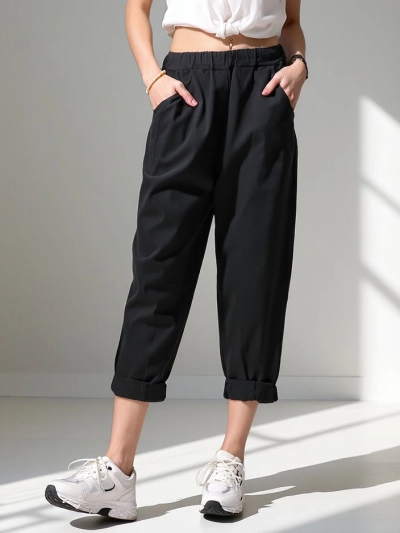 Royalfashion Ženske harem hlače iz viskoze