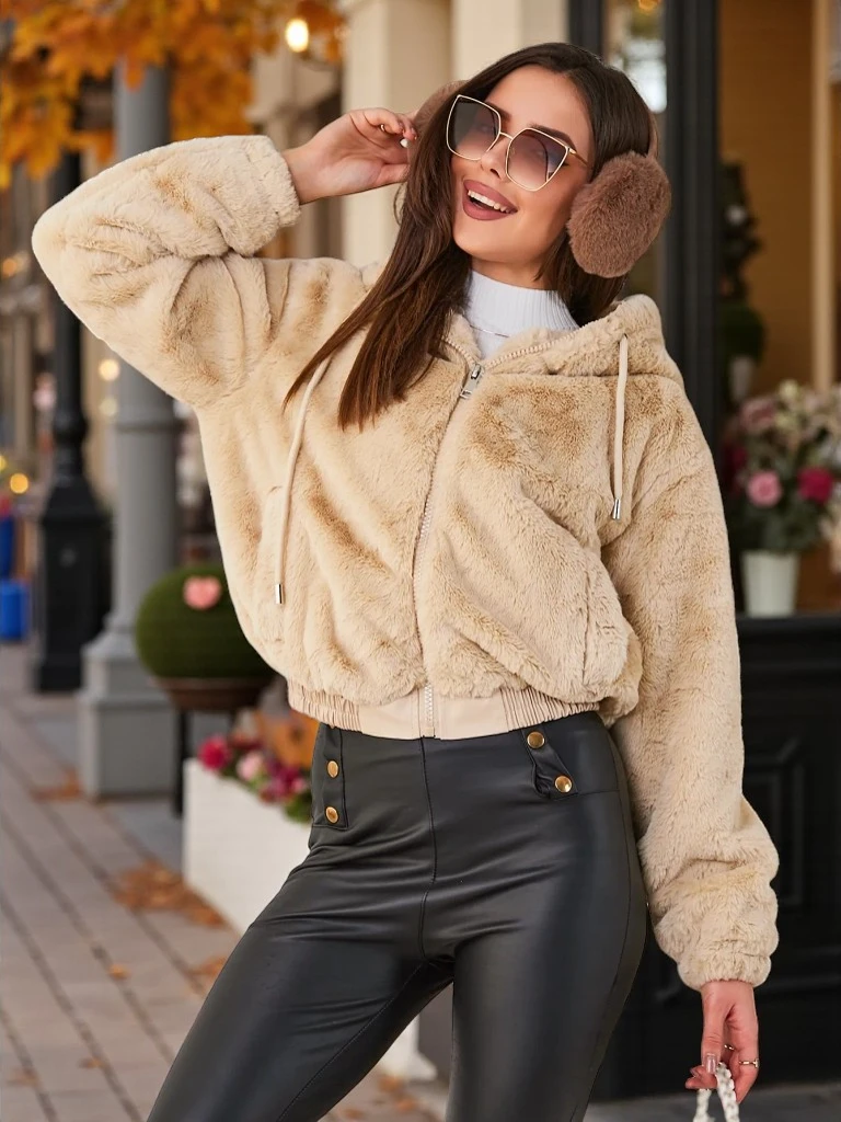 Royalfashion Ženska jakna od umjetnog krzna