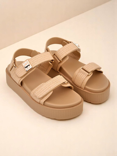 Ženski sandali s platformo Royalfashion Bež Lavinia – udobno poletje