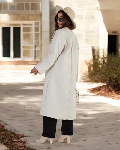 Royalfashion Dolg ženski plašč