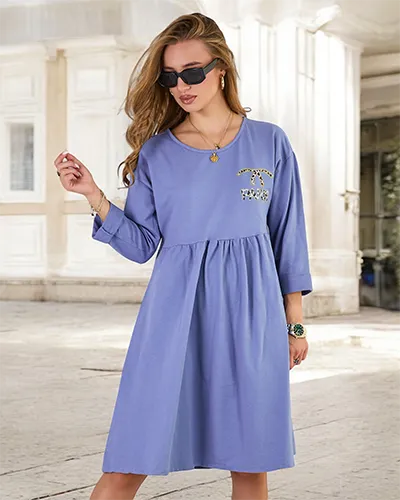 Royalfashion Ženska obleka iz blaga