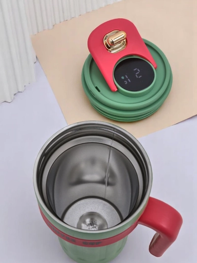 Royalfashion Termalni mug z izlivom in senzorjem temperature Kavni mug