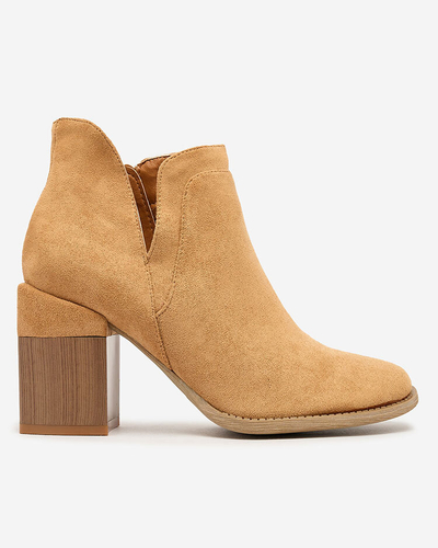 Royalfashion Camel Ženski škornji Ricteas stiletto