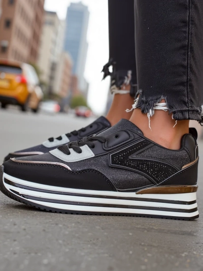 Royalfashion Ženski športni copati z bleščicami Borovis