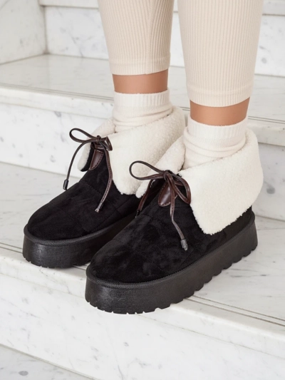 Royalfashion Ženske čizme za snijeg sa vezanjem Wdeno