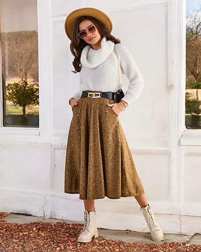 Royalfashion Ženska midi krila