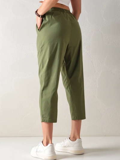 Royalfashion Ravne ženske tkaninske hlače 7/8