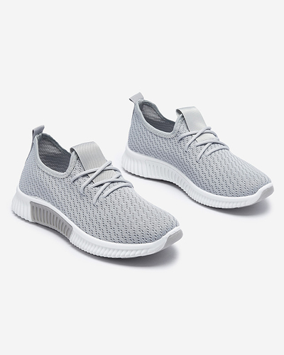 Royalfashion Szare damskie materiałowe buty sportowe Vobbu