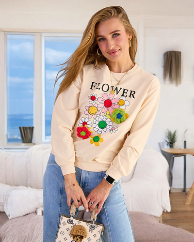 Royalfashion Ženska bombažna majica s tankim potiskom