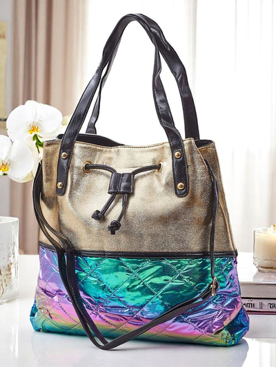 Royalfashion Velika ženska torba Golden Luxe Shopper