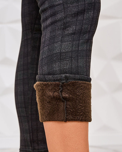 Royalfashion Ženske izolirane kariraste hlače