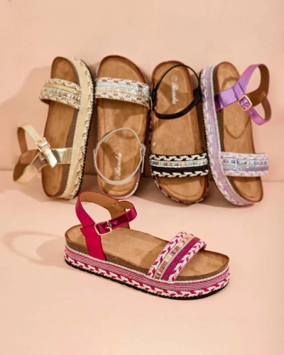 Royalfashion Ženske sandale z vezenino Mussir