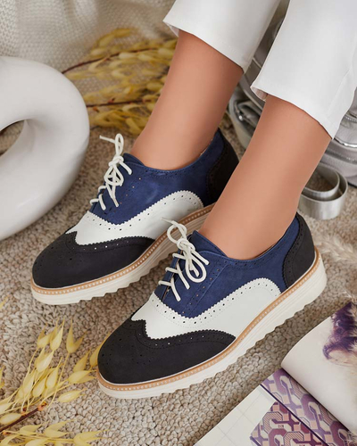 Royalfashion Ženski polpravi čevlji z vezalkami Novlas