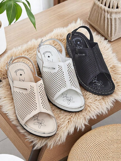 Sandalias de mujer Royalfashion con tacón de cuña bajo Mira