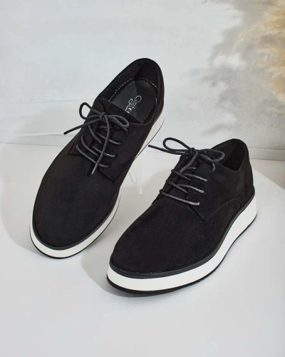 Royalfashion Ženski škornji Gori z vezalkami