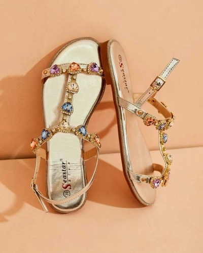 Royalfashion Ženski sandali Selina s cirkoni