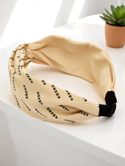 Royalfashion Naglavni trak s pletenimi vzorci Laras