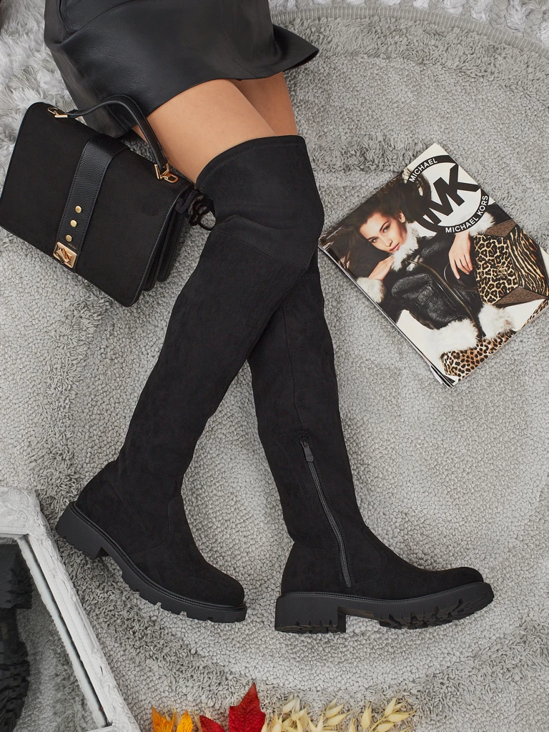 Ženski škornji nad kolenom Velmara