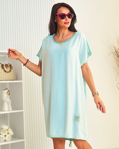 Royalfashion Ženska bombažna oversize obleka